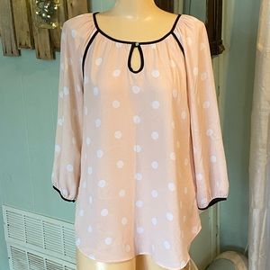 JM Sportswear Established 1946 PolkaDot Top Size S